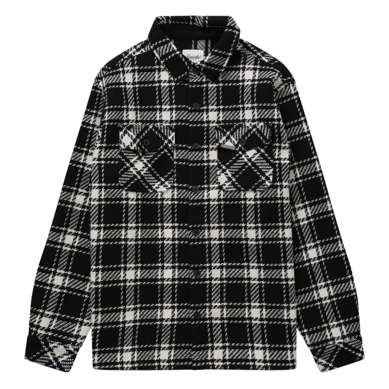 Heavyweight Plaid Shirt - Black