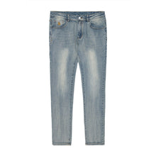 Blue Grey Slim Straight Denim