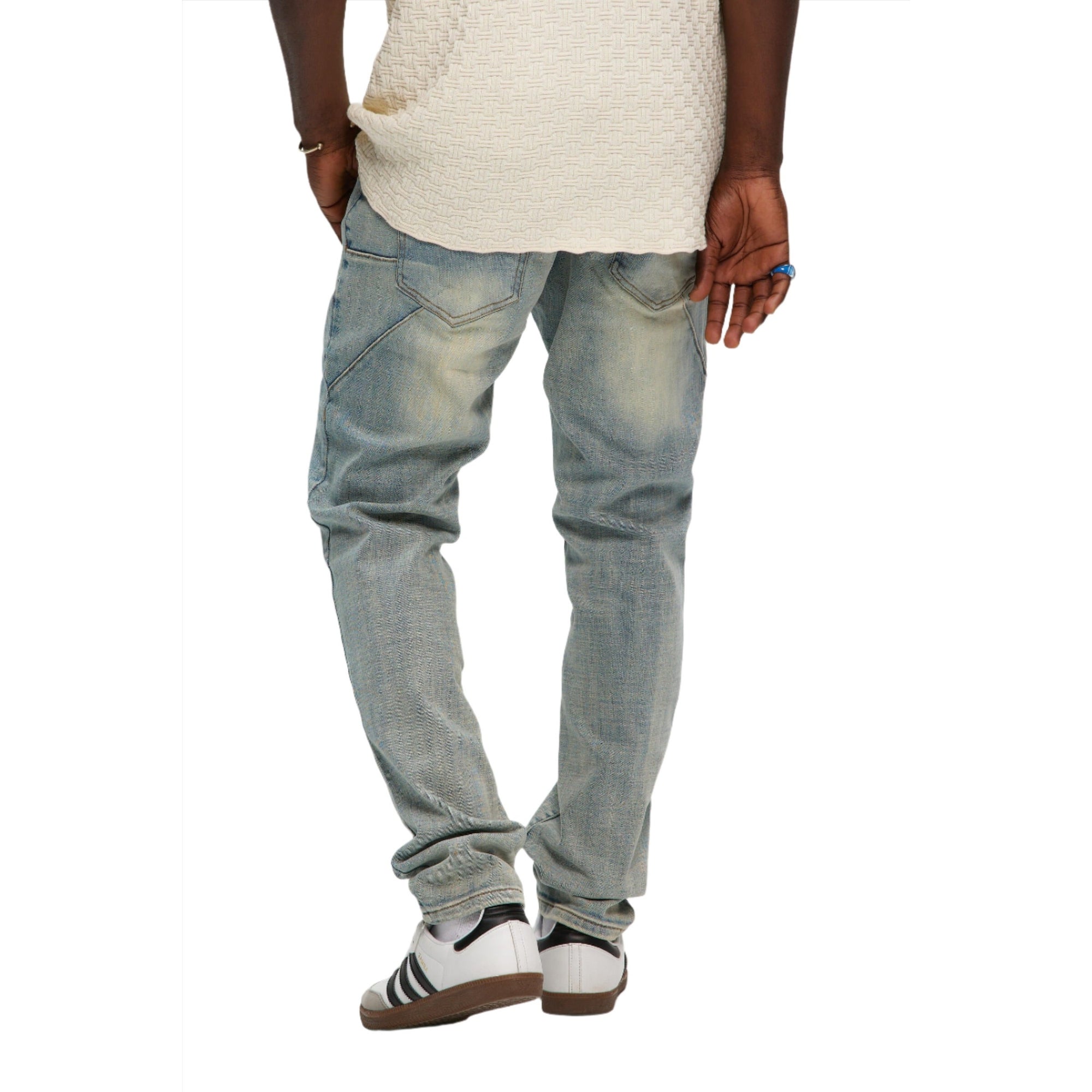 Blue Grey Slim Straight Denim