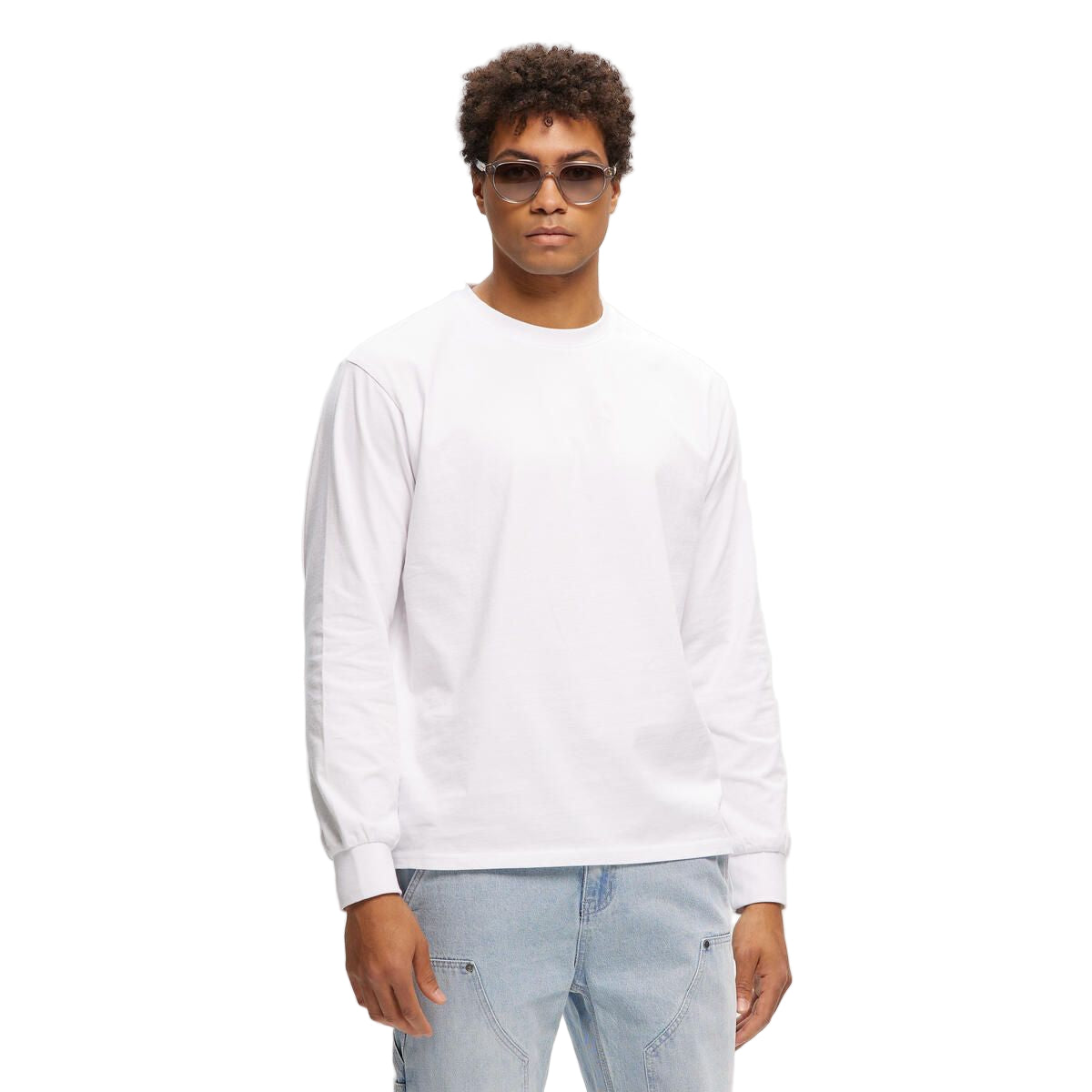 Long Sleeve Boss Tee - White