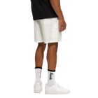 Off White Linen Cargo Short