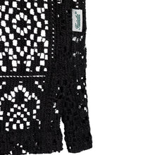 Chemise de yacht en crochet noire