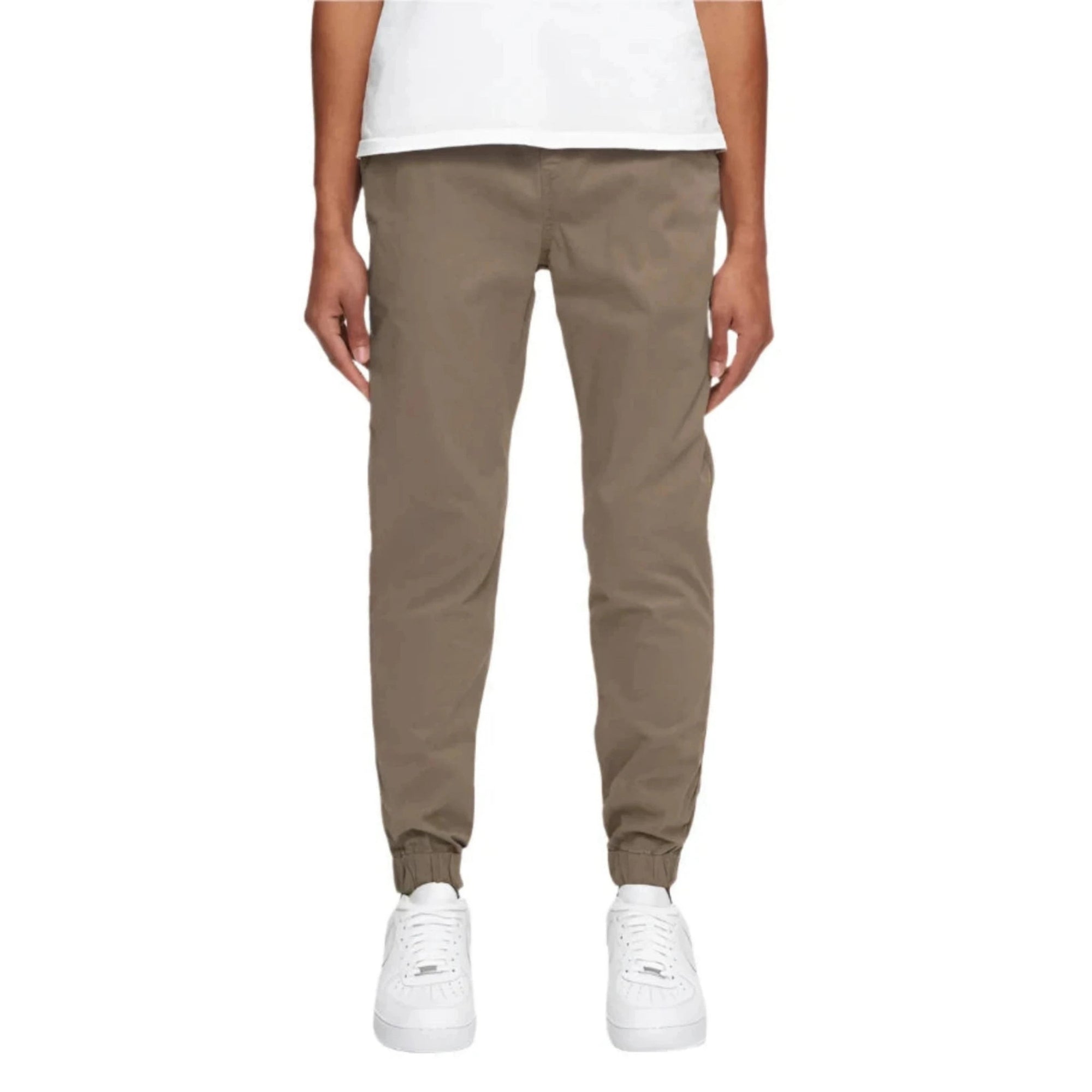 Taupe Midweight Chino Jogger