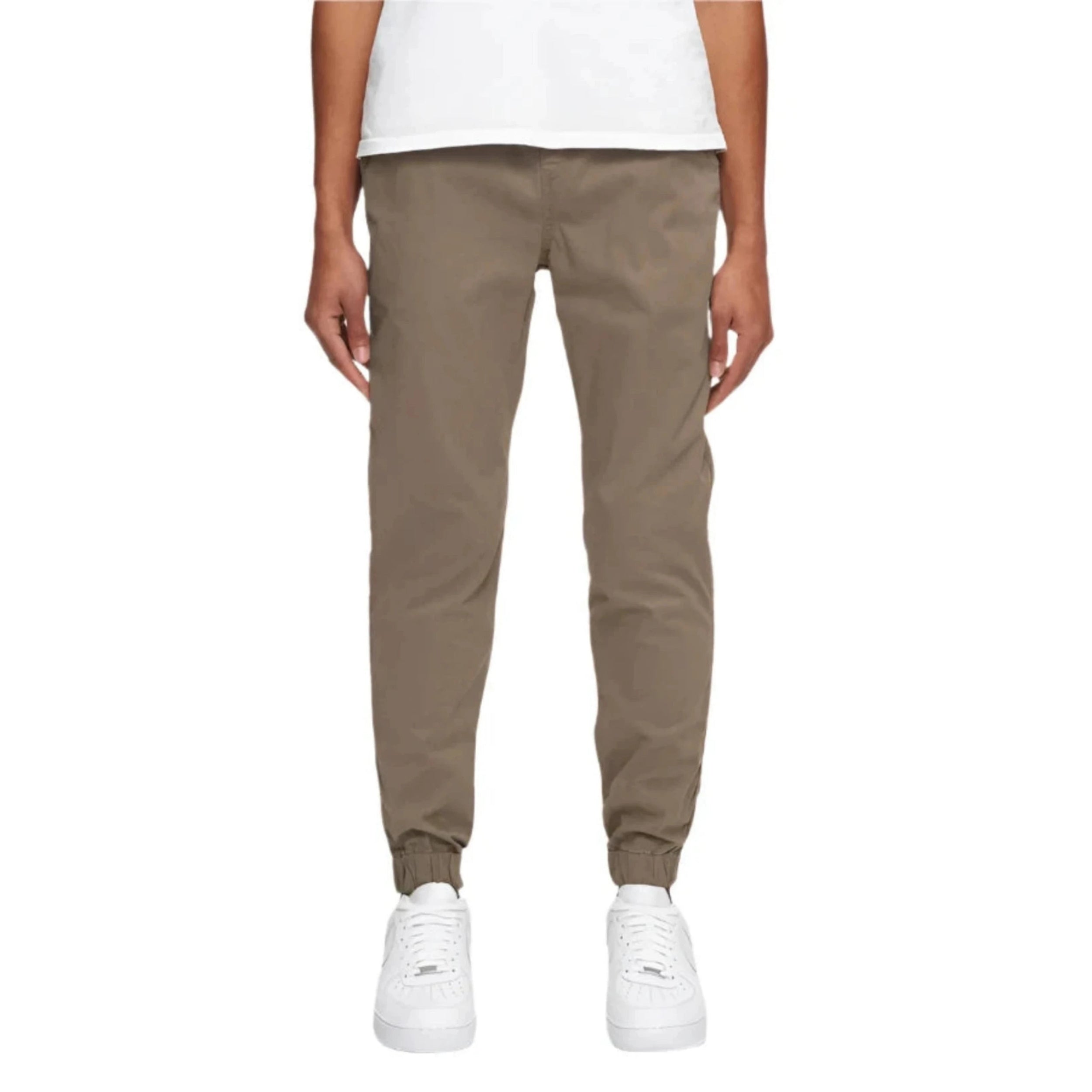 Taupe Midweight Chino Jogger