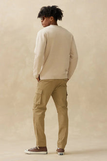 Textured Knit Crew - Beige