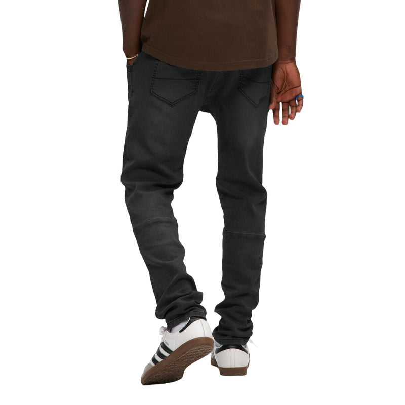 Black Knit Denim Trouser