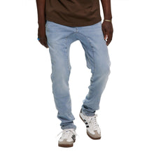 Light Blue Knit Denim Trouser