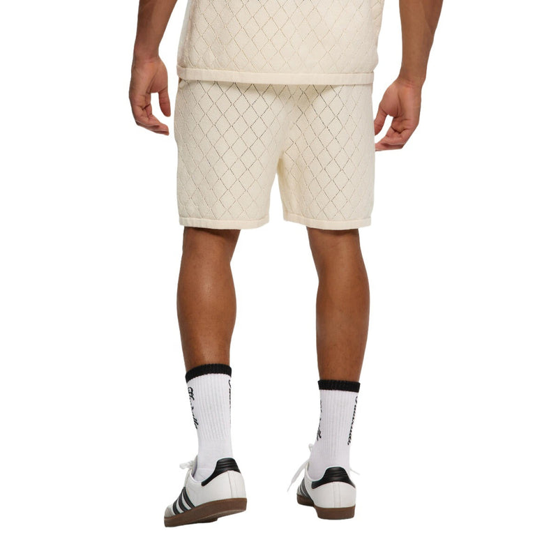 Cream Knitted Shorts