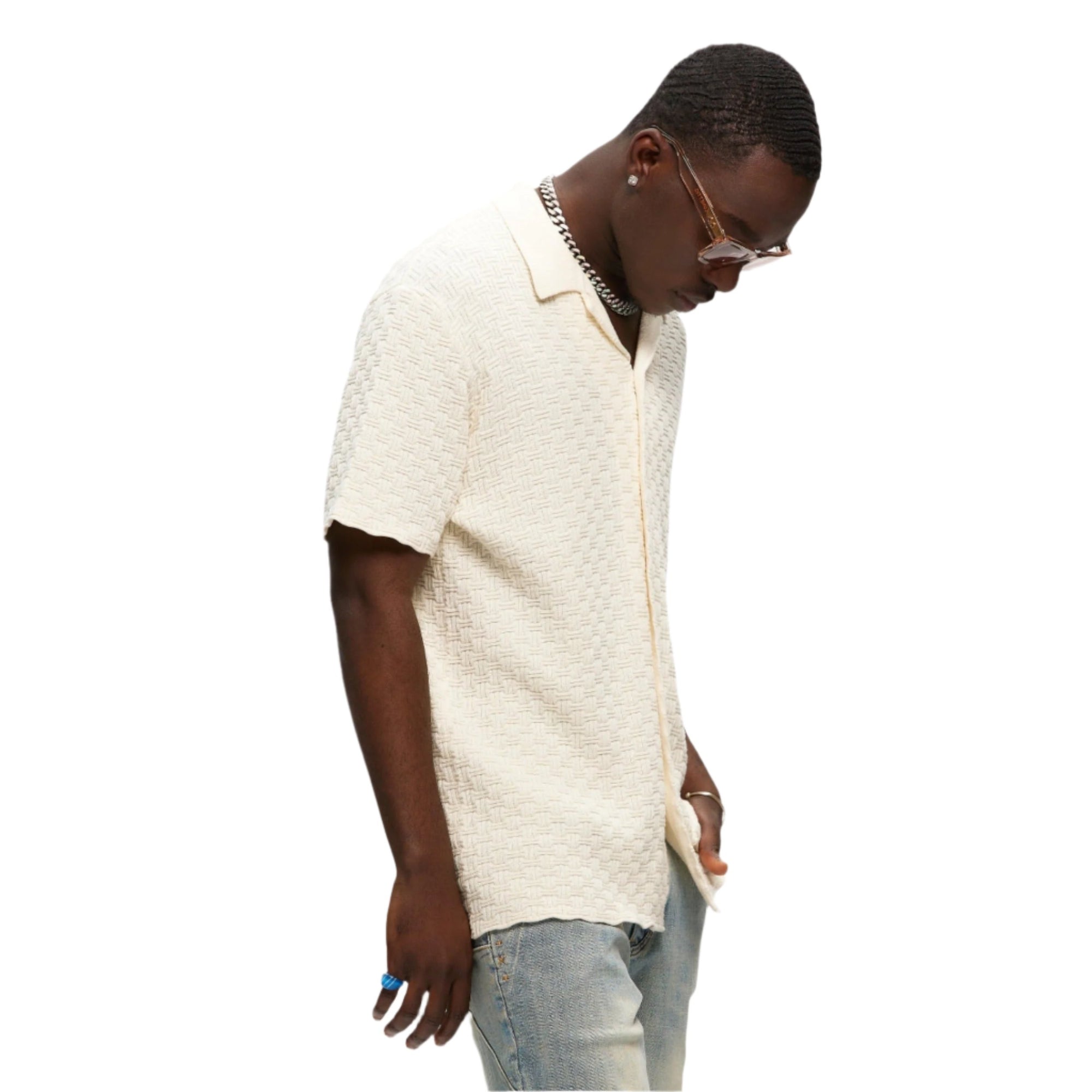 Off White Knitted Yacht Shirt