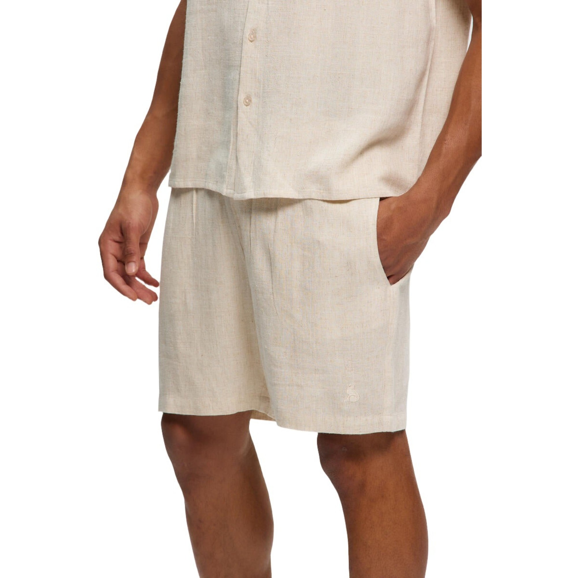 Natural Linen Shorts