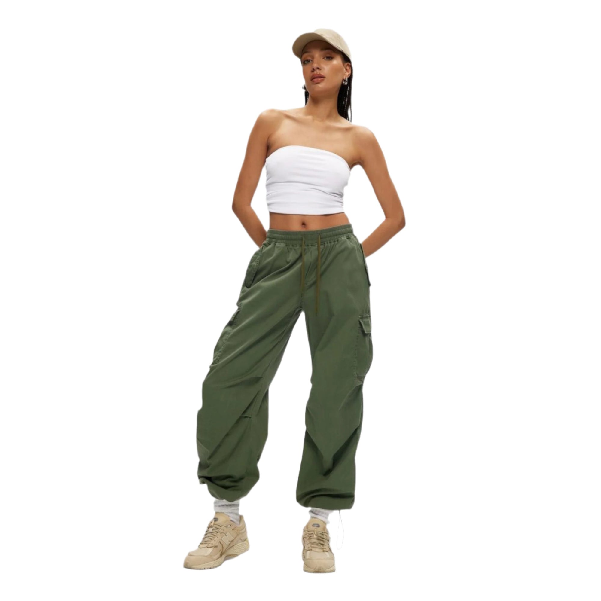 Olive Parachute Pant