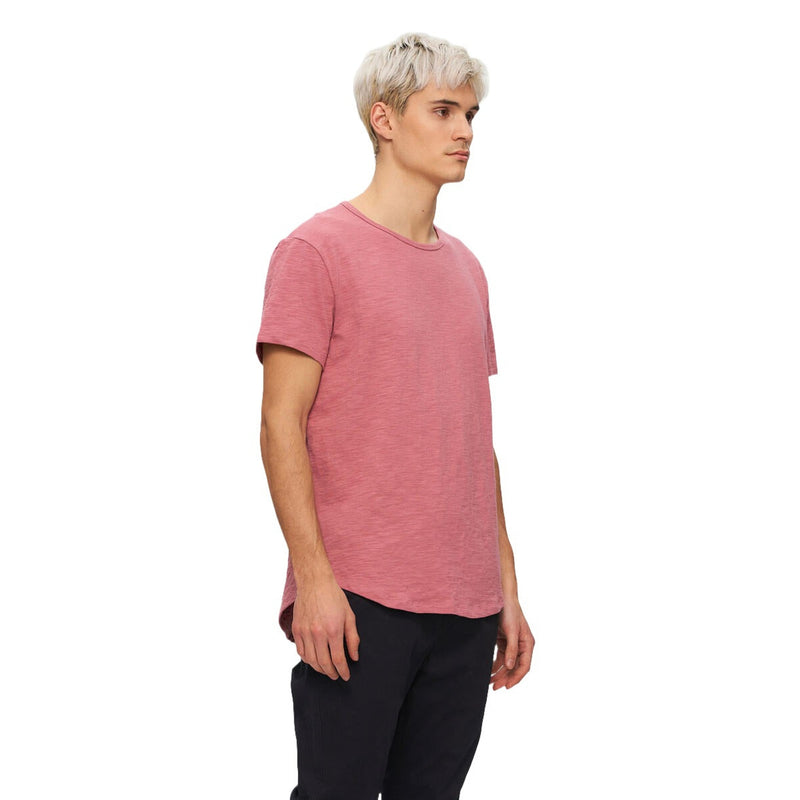 Mauve Slub Hi-Lo Tee