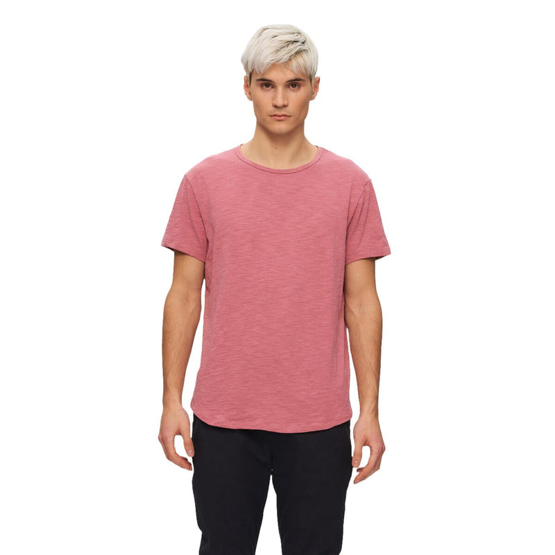 Mauve Slub Hi-Lo Tee