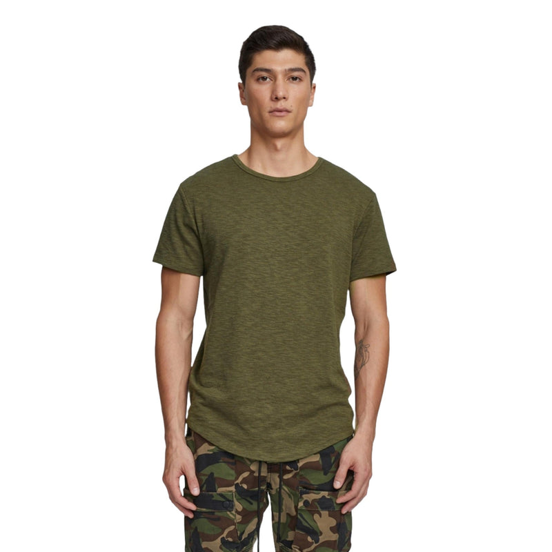Kuwallatee Olive Slub Hi-Lo Tee