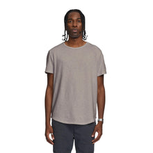 Taupe Slub Hi-Lo Tee