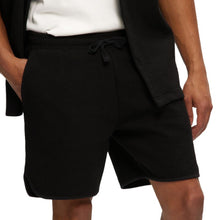 Black Rib Ringer Shorts