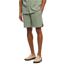 Green Rib Ringer Shorts