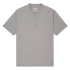 Grey Slub Henley T-Shirt