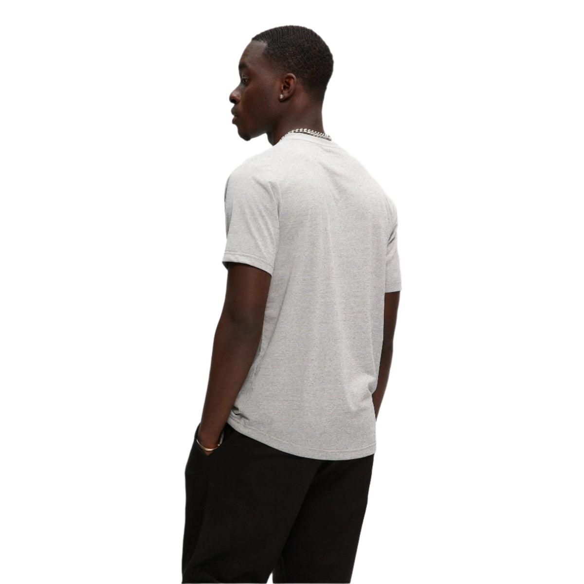 Heather Grey Premium Tek Essential T-Shirt-3
