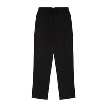 Pantalon cargo en lin noir