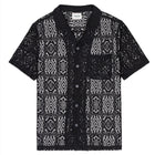Chemise de yacht en crochet noire