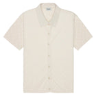 Cream Knitted Polo Shirt