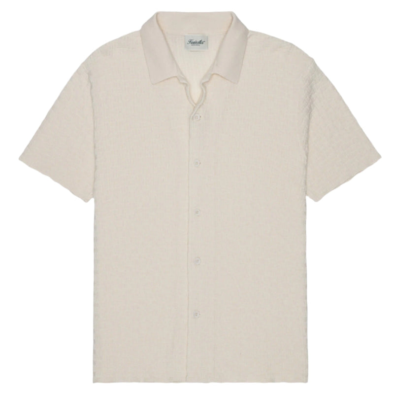 Chemise yacht tricotée blanc cassé