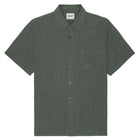 Chemise en lin olive