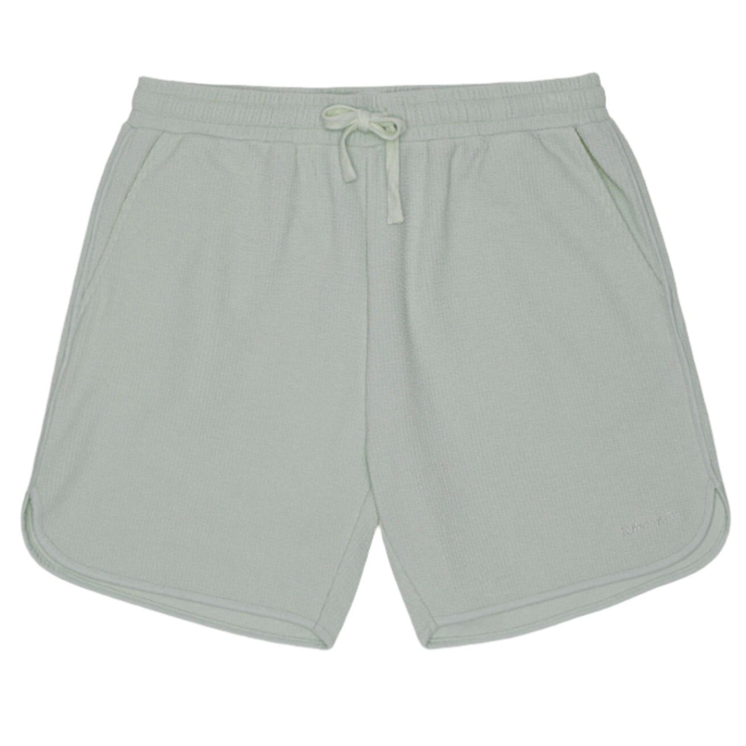 Green Rib Ringer Shorts