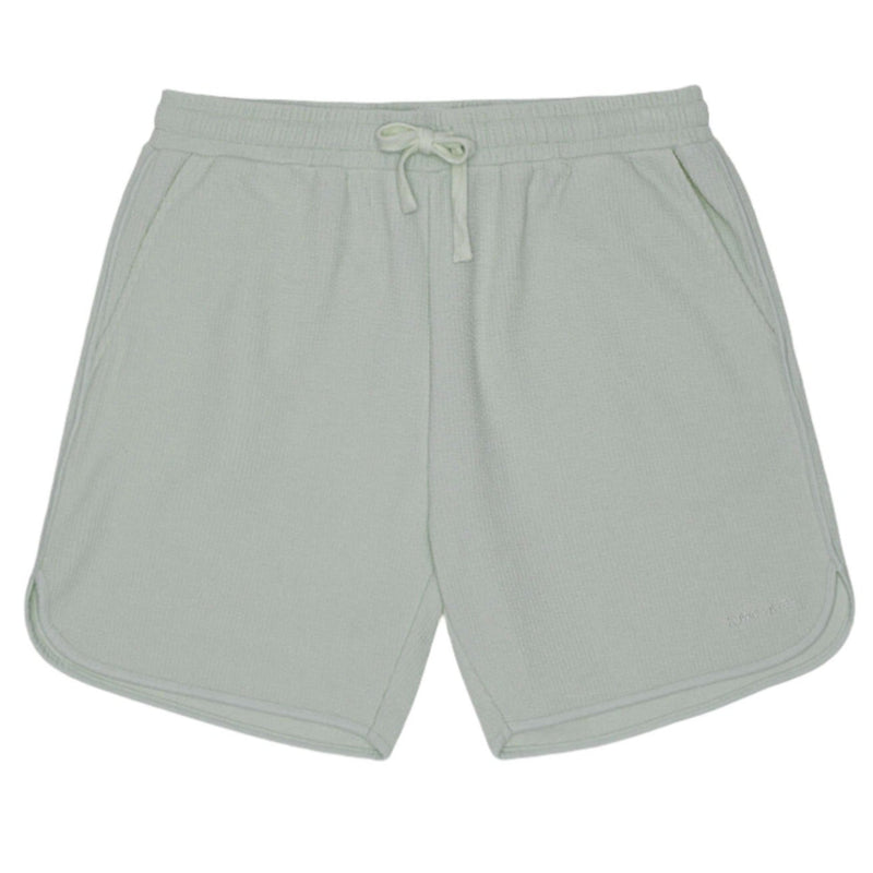 Green Rib Ringer Shorts