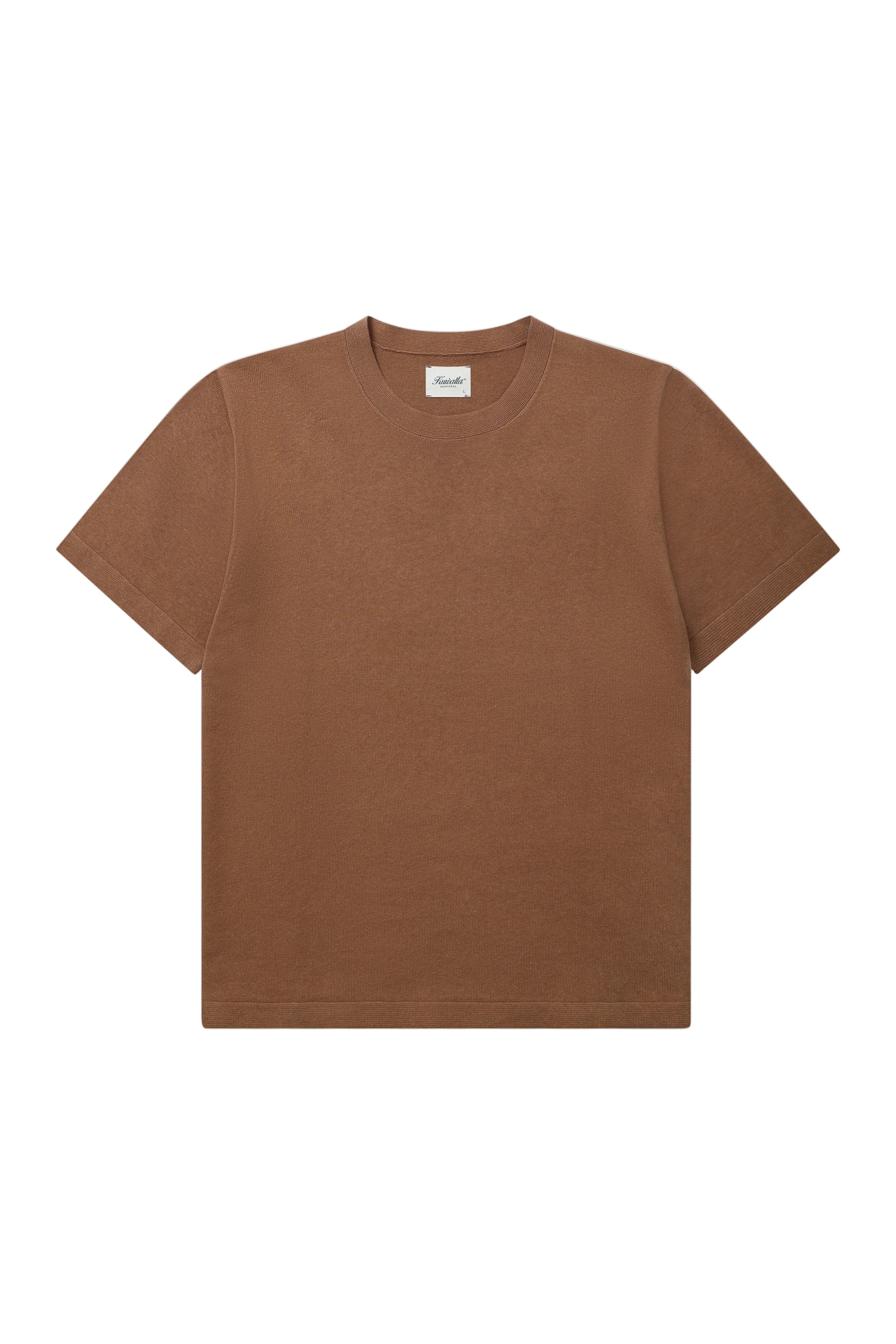 T-shirt en maille de lin - Caoutchouc
