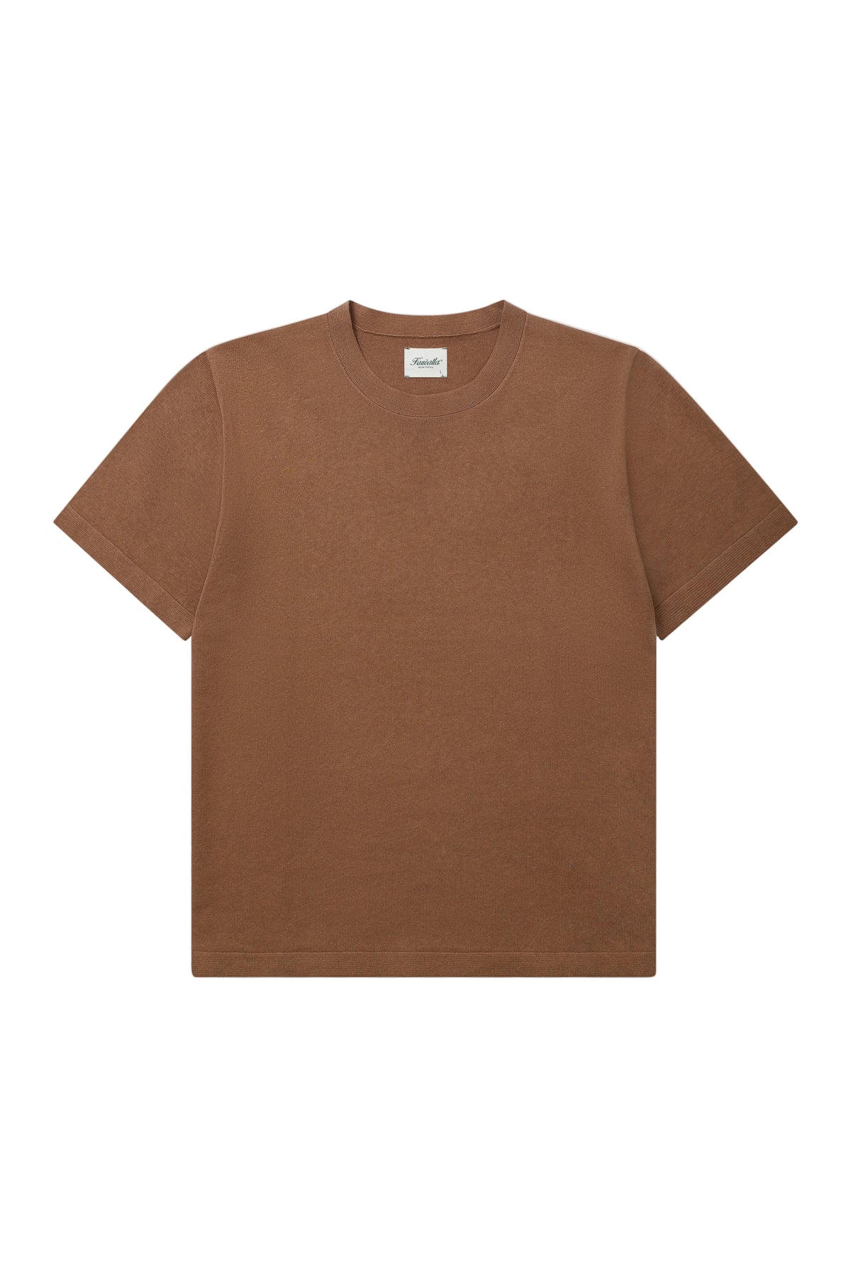 Linen Knit Tee - Rubber-1