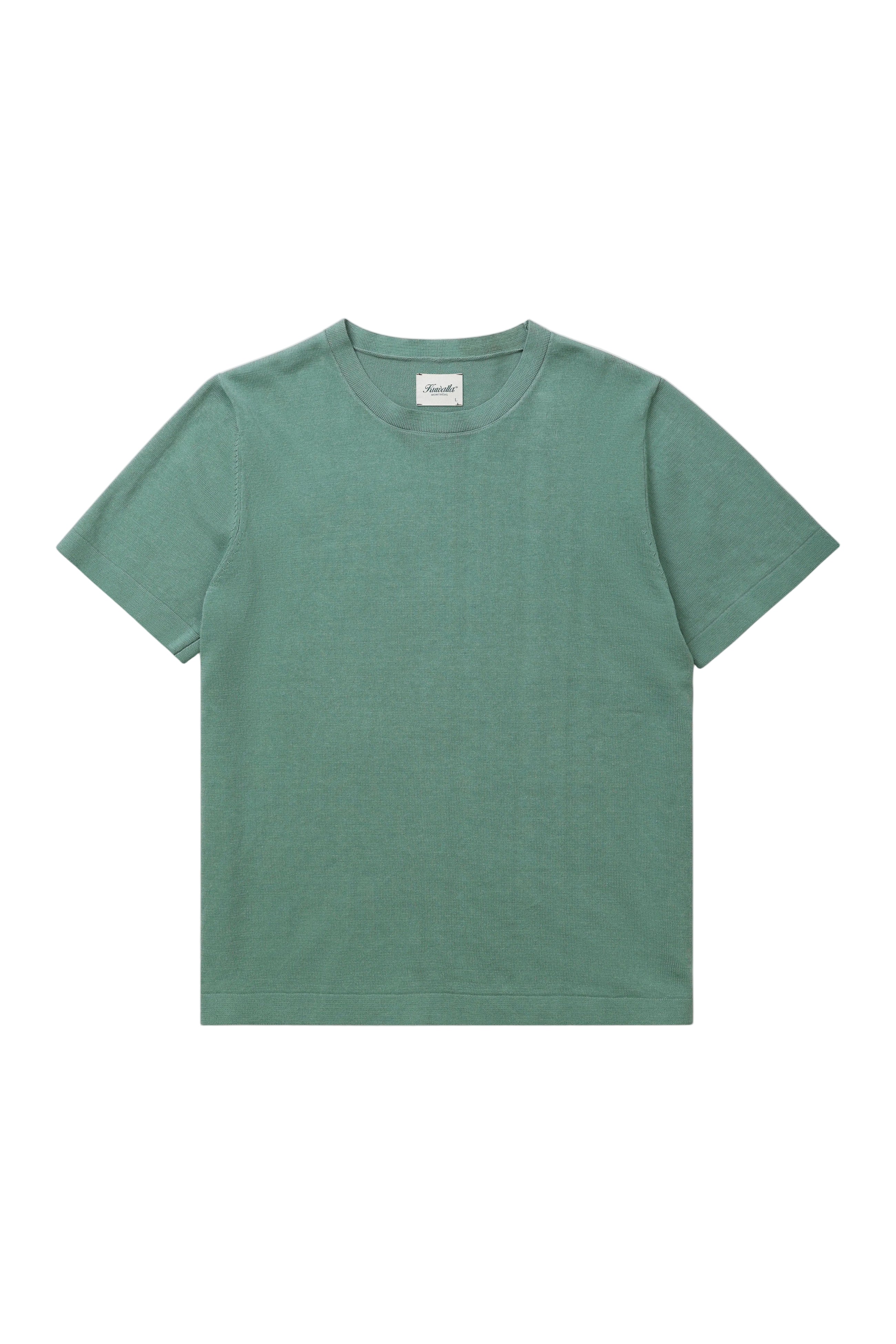 T-shirt en maille de lin - Aqua