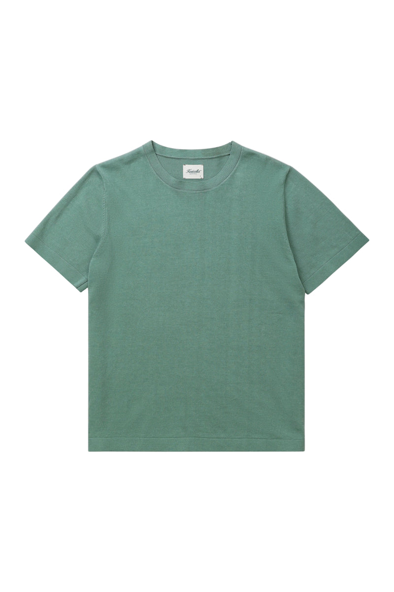 T-shirt en maille de lin - Aqua