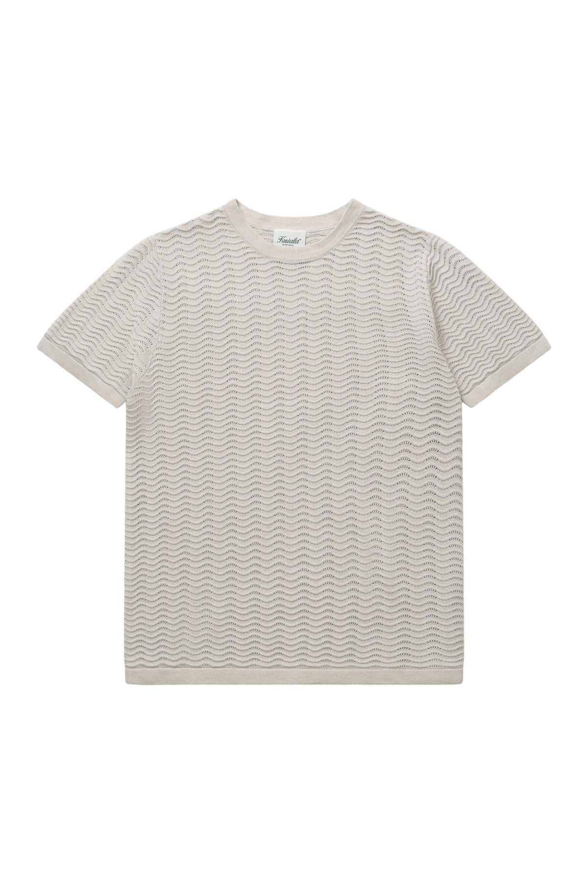 T-shirt à maille ondulée - Sable