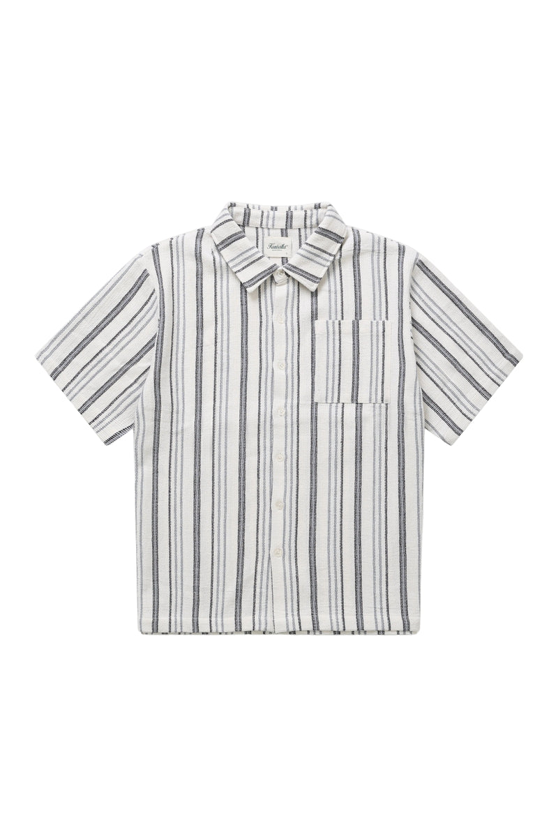 Chemise à rayures texturées - Grise