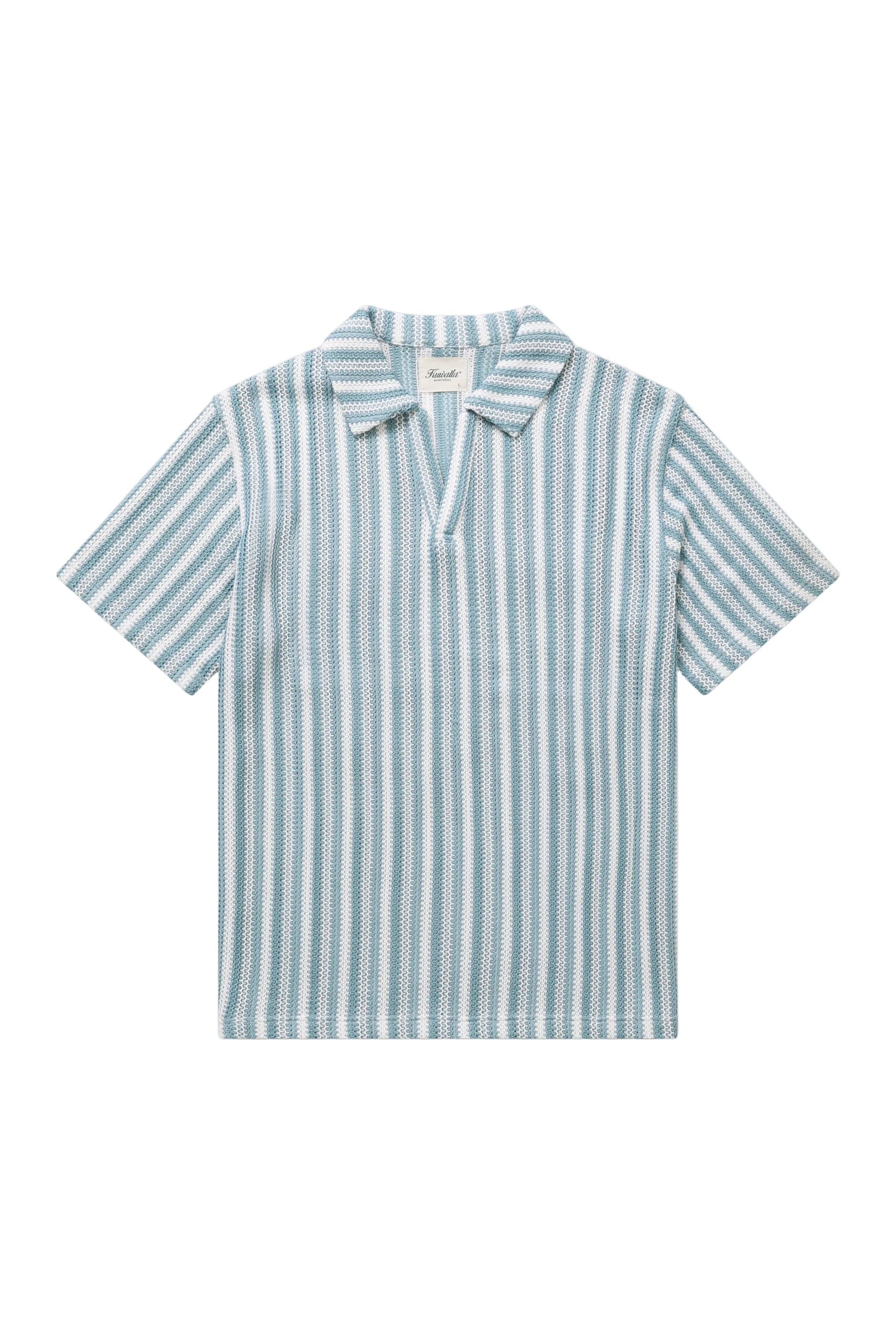 Crochet Beach Polo - Blue