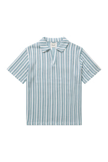 Crochet Beach Polo - Blue