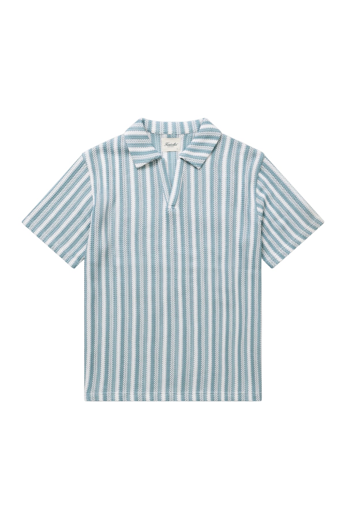 Crochet Beach Polo - Blue
