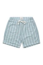 Crochet Stripe Short - Blue