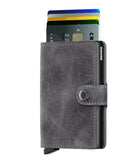 Miniwallet Vintage Grey-Black