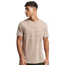 Pastel Beige Snowy Vintage Logo T-Shirt