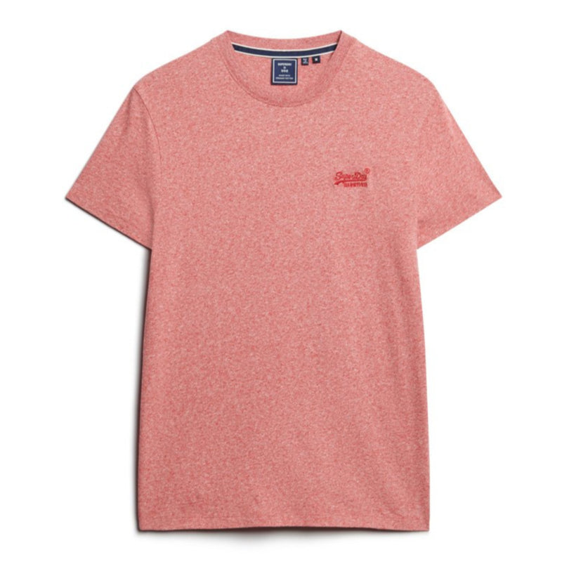 Mid Red Grit Organic Cotton Essentiel T-Shirt