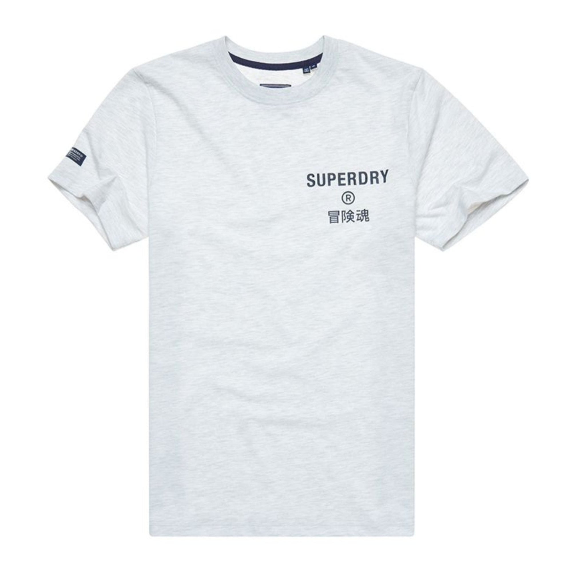Glacier Grey Marl Vintage Logo Marl T-Shirt