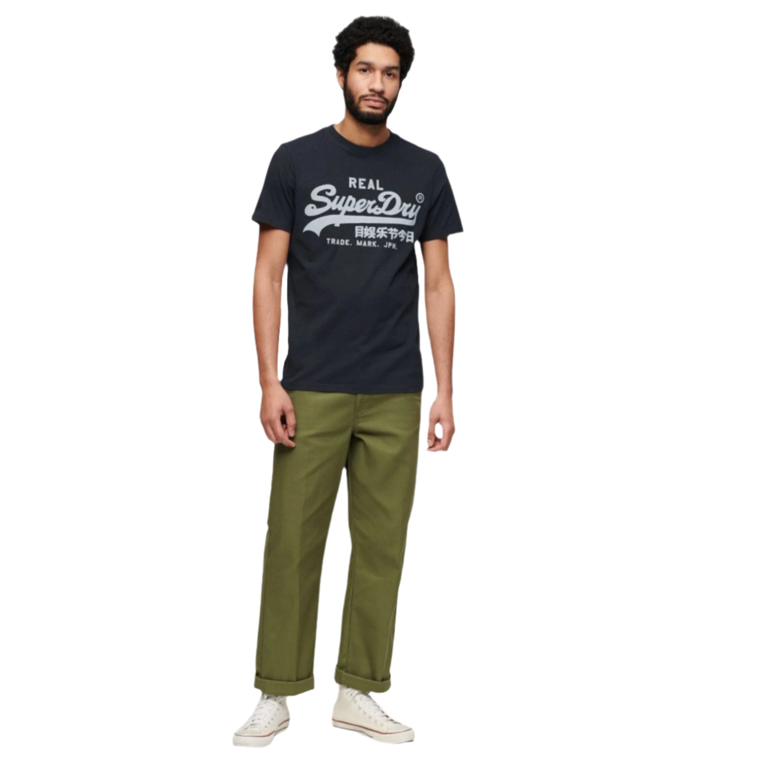 Eclipse Navy Vintage Vintage Logo T-Shirt
