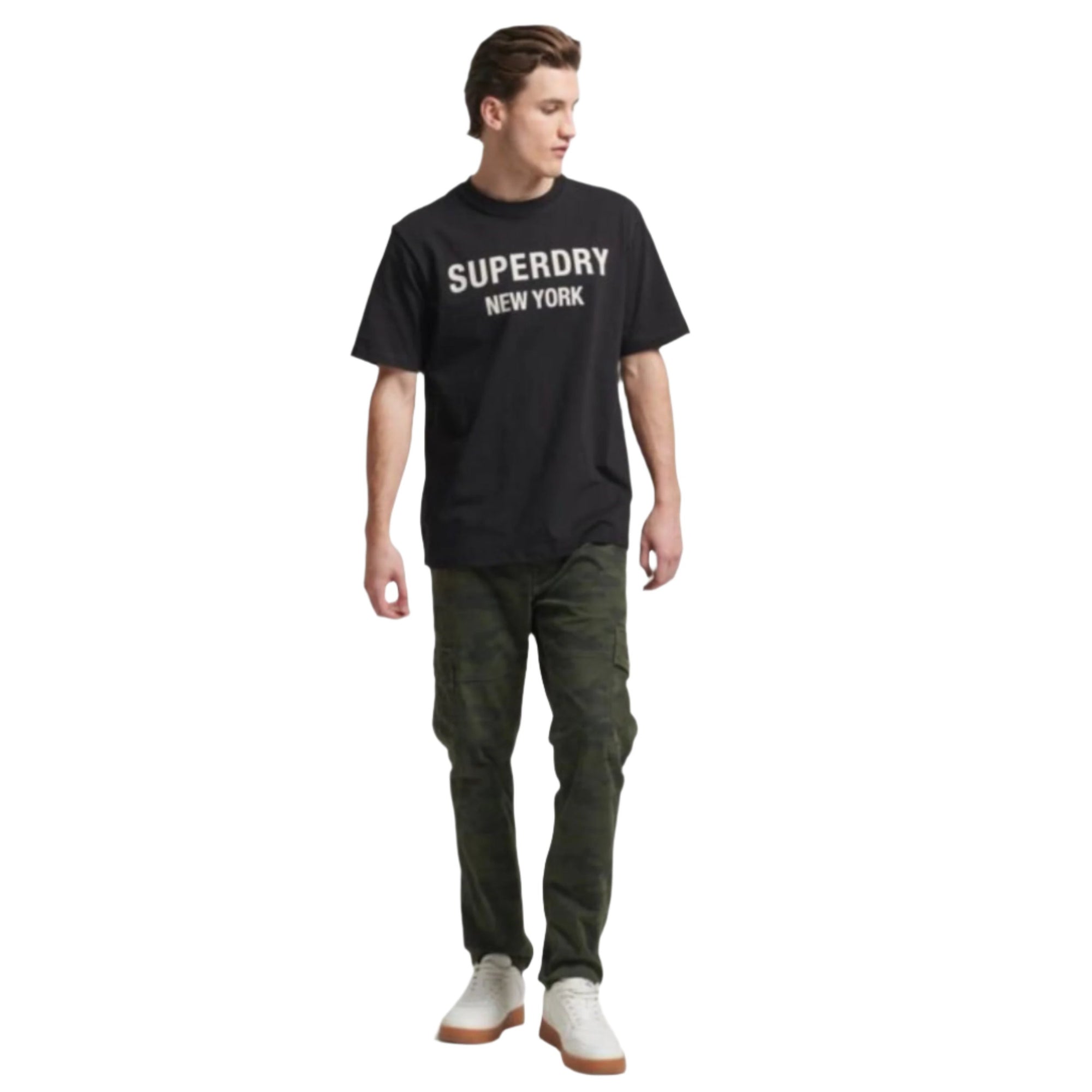 Black/White Luxury Sport Loose T-Shirt