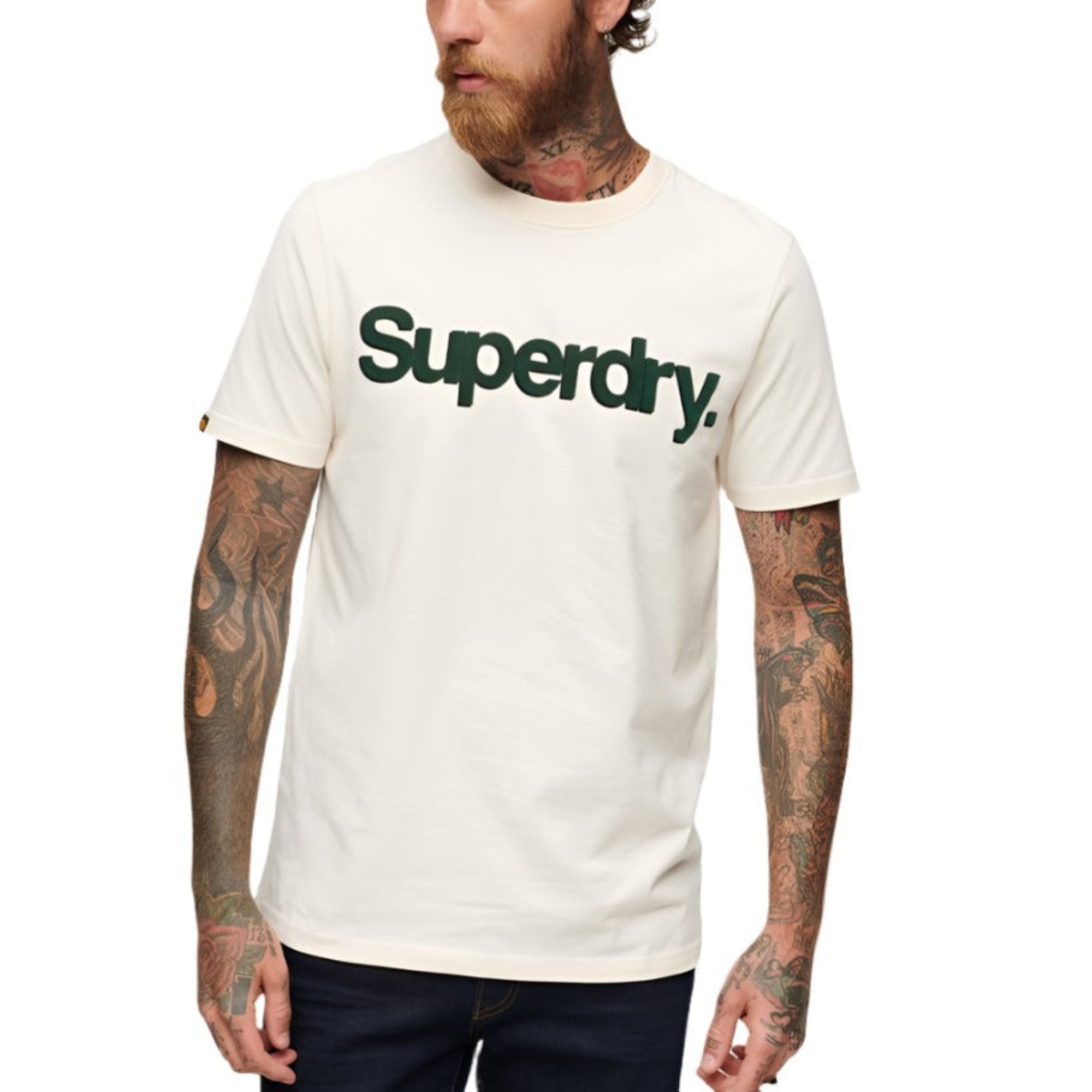 Oatmeal White Core Logo Classic T-Shirt