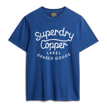Sea Salt Blue Copper Label Script T-Shirt