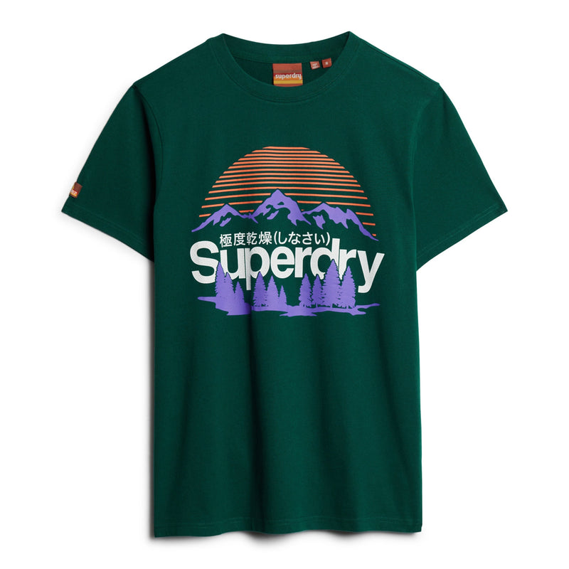 Dark Pine Green Great Outdoors Graphic T-Shirt