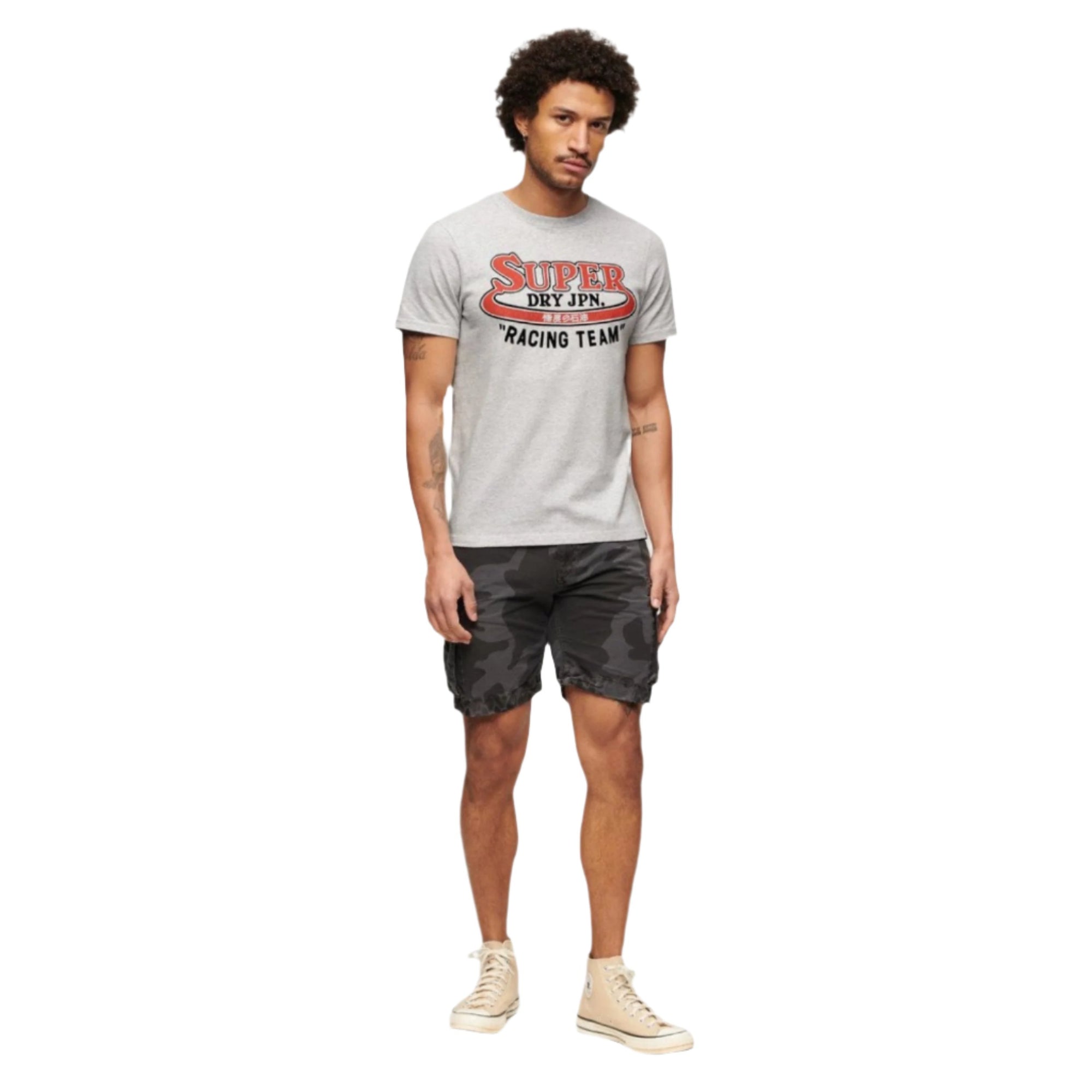 Flake Grey Marl Reworked Classics Graphic T-Shirt